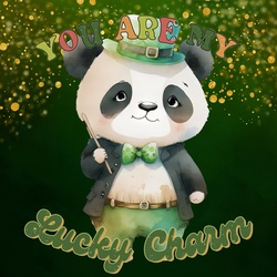 St. Patrick's Day Panda Bear