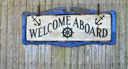 Welcome Aboard Sign