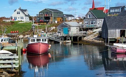 Photograph of the photographic rich Peggy's Cove in Nova Scotia, Canada