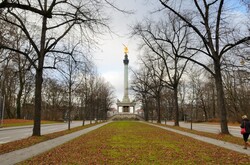 Maximilian Park and Angel of Peace monument in Munich, Germany