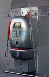 An old device for public telephone