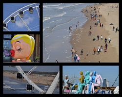A collection of photographs from the Scheveningen Beach area in Den Haag, Holland, Netherlands