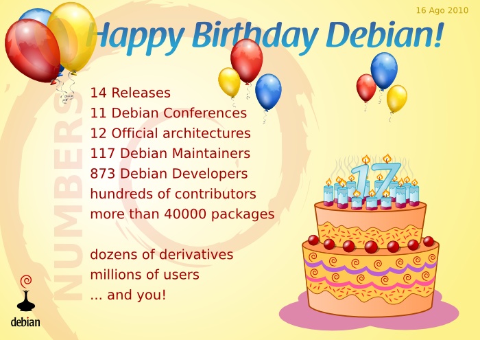 Debian Day, birthday card, suicide, Frans Pop, volunteer, 2010