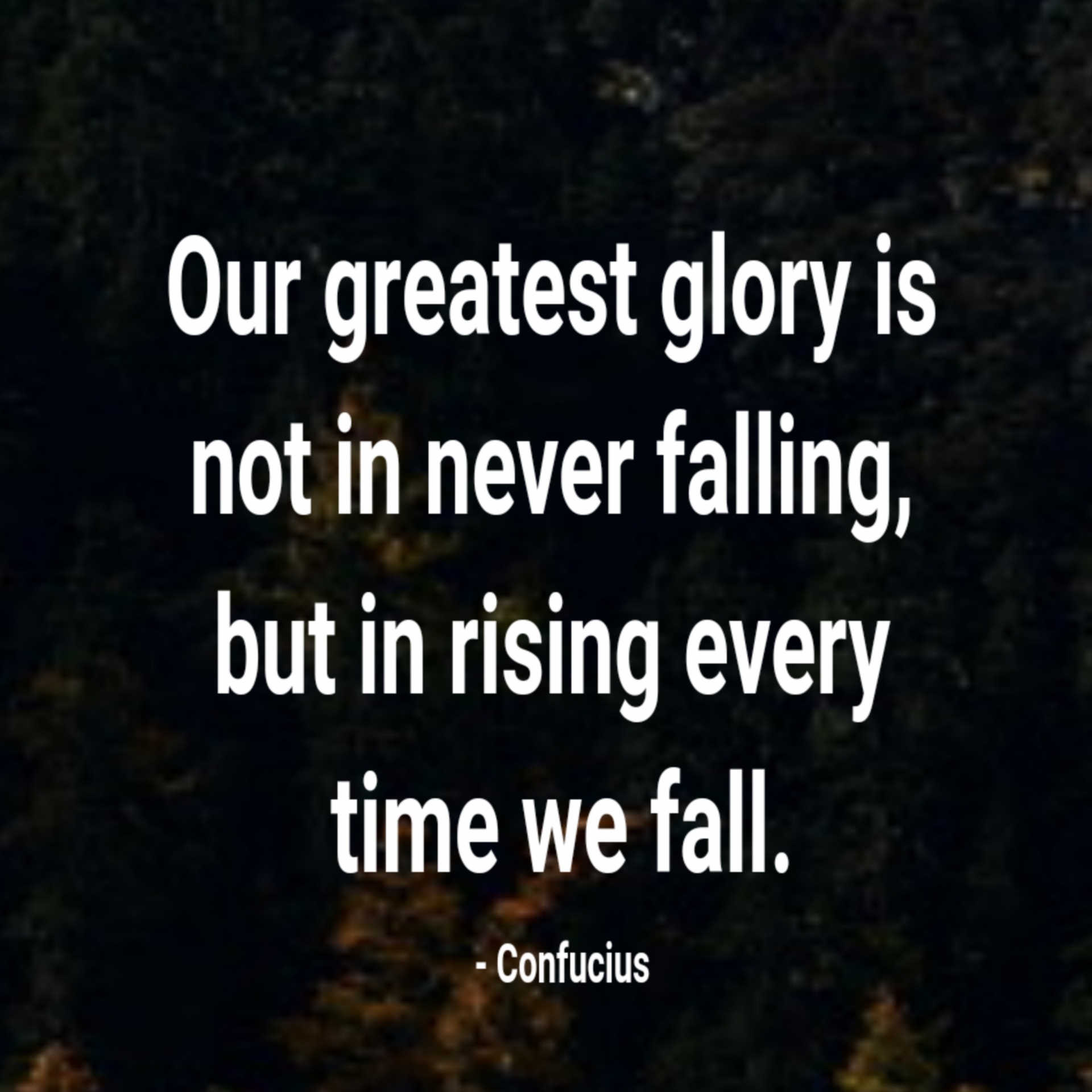 Quote by Confucius on glory