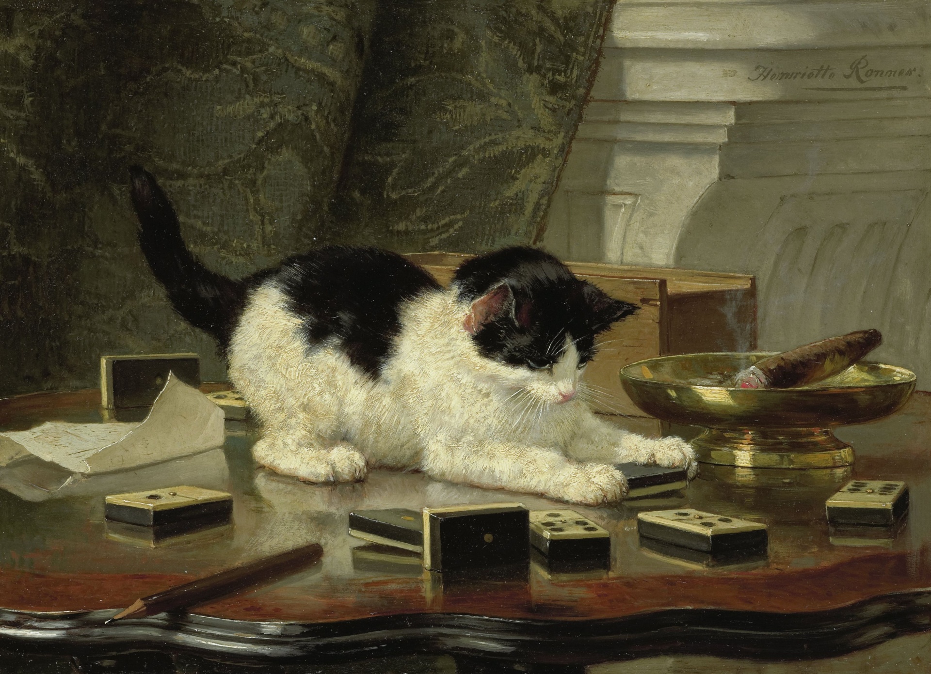 The Cat At Play, Henriëtte Ronner