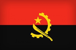 Flag of Angola background