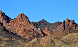 View of mountains in Arizona while traveling Route 66