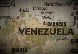 Old map of Venezuela