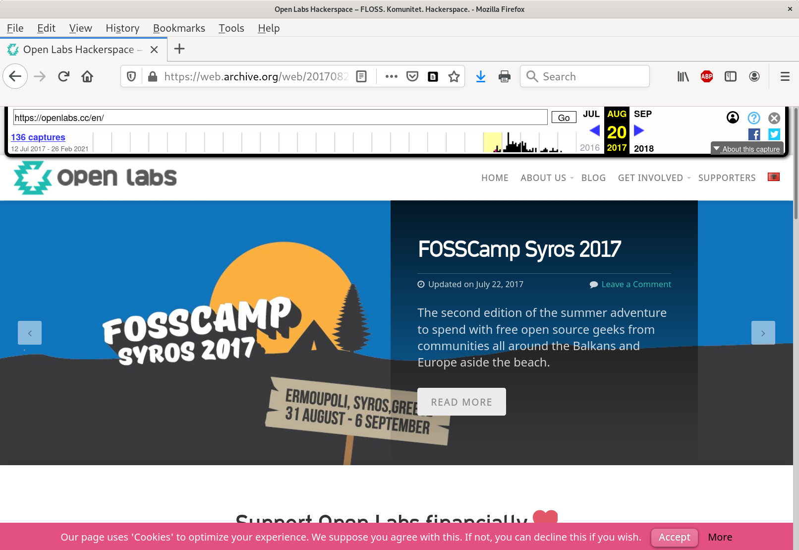 Openlabs promoting FOSSCamp