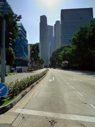 Silence and emptiness in the city of Singapore