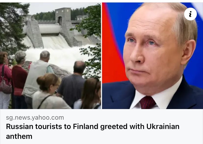 Russian tourists to Finland