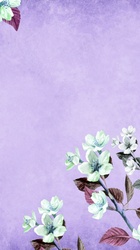 Vertical image with flowers and plenty of white space for your story