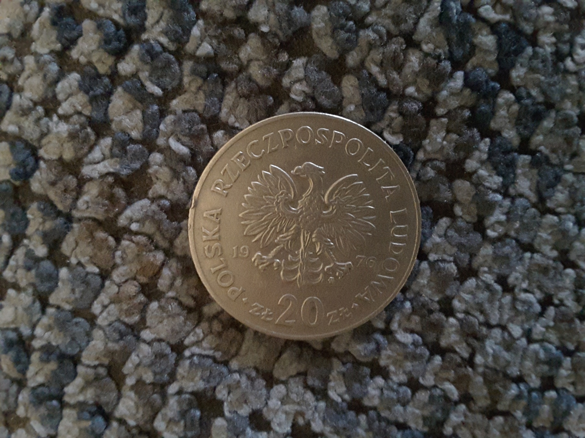 Nowotko 20zl polish coin closeup photo