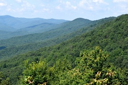Appalachian mountains at North Georgia, USA.