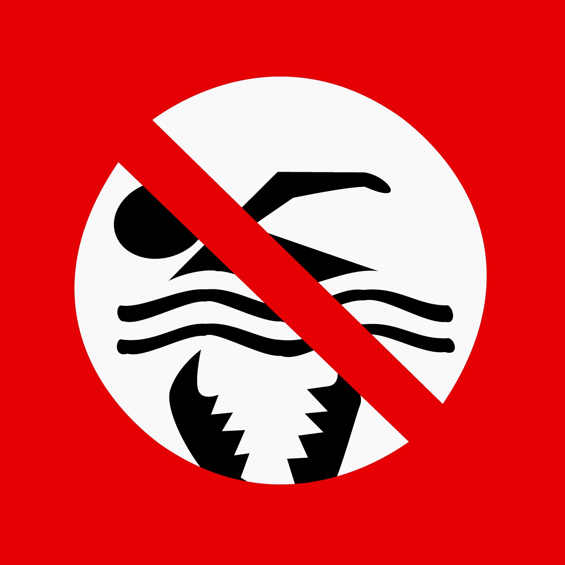 No swimming sign