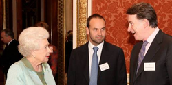 Canonical founder Mark Shuttleworth and the Queen