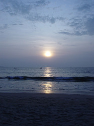 A lovely sun set in Goa, India