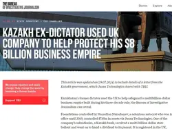 Kazakh ex-dictator used UK company to help protect his $8 billion business empire