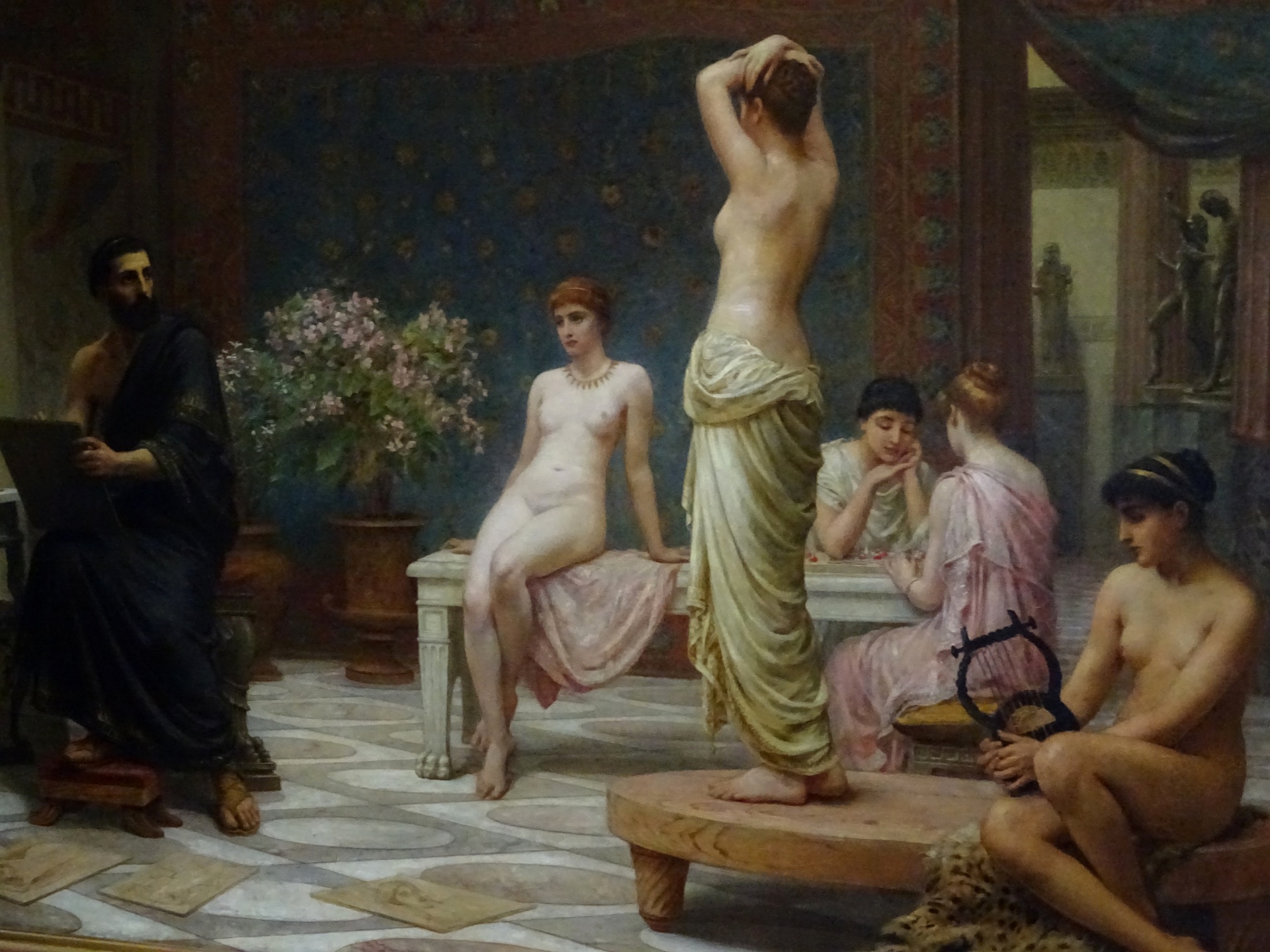 Conference pervert: The Chosen Five painting in the public domain by Edwin Long RA 1829-1891.