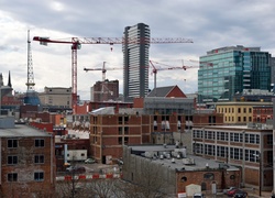 Nashville Tennessee construction sites showing population growth