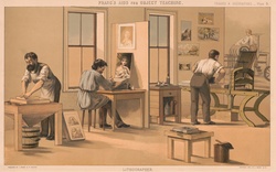 Vintage Lithographer Occupation Art