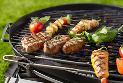 Steak Cooking On The Grill