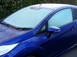 Cold Frosty Morning Car Windows