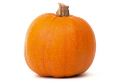 Orange pumpkin isolated on white background