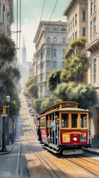 Travel Poster art for San Francisco