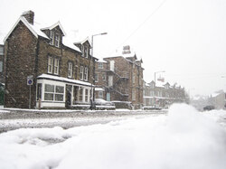 Heavy snow in Harrogate - UK