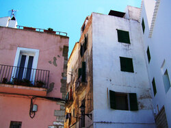 A quiet side street in a Spanish town