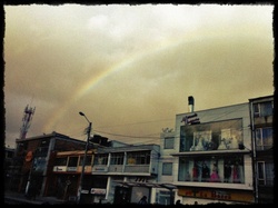 A rainbow in Bogota