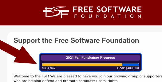 Support the Free Software Foundation