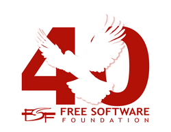 Free Software Foundationâs 40th Anniversary Logo