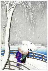 Women Geisha Chinese Art Hand Painted Illustration