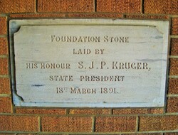 Pres sjp kruger foundation stone