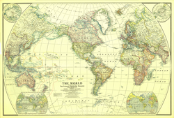 1922 World Map