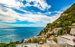 A view of the Mediterranean from the Amalfi Coast