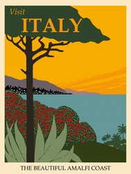 Italy Vintage Travel Poster