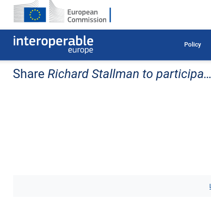 Share Richard Stallman to participa