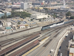 LA Union Station train arrival