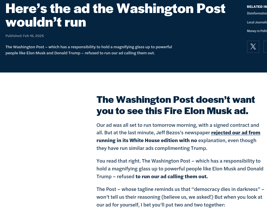 Here’s the ad the Washington Post wouldn’t run