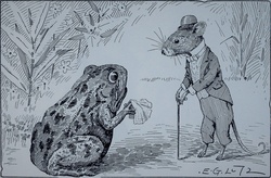 Mr. Mouse and The Frog 1873 Public Domain