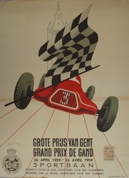 Vintage Auto Race Advertising