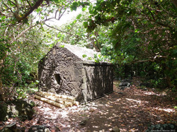 Powder keg to supply the guns of the shore battery