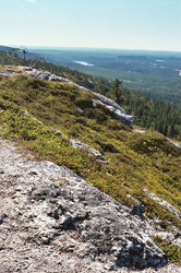 Finnish landscape view from Ruka mountain