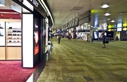 Inside Changi Airport, Terminal 2 Departure Lounge, Singapore