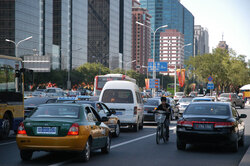 City Traffic And Mobile Phones