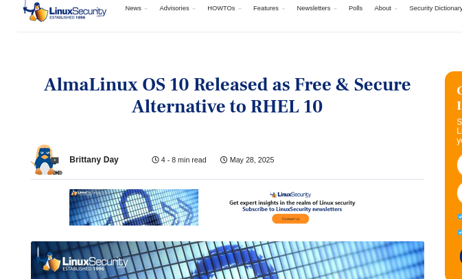 AlmaLinux OS 10 Released