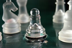 Translucent chess pieces